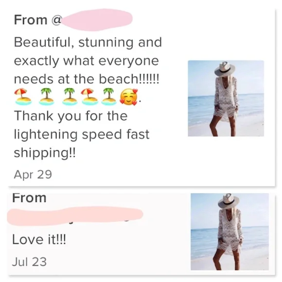 Crochet Beach Cover Up Deep V Neck Dress - Picture 13 of 16